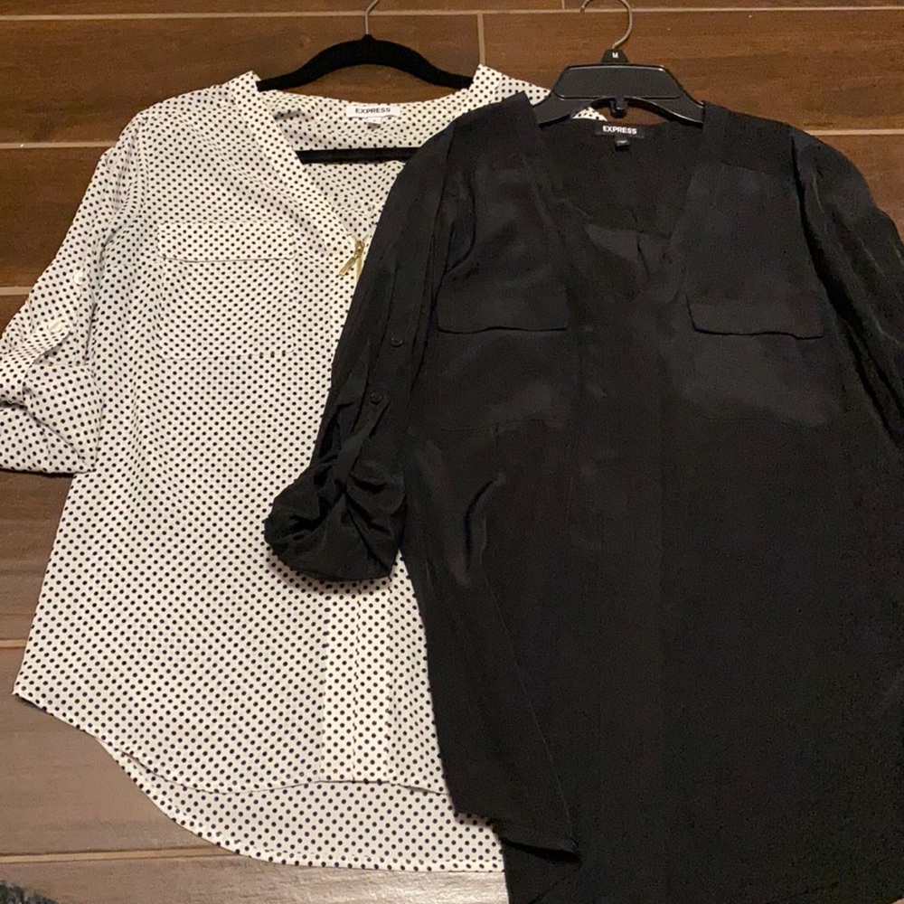 2-PACK ~ Express Blouses, GREAT condition!! 🖤🤍